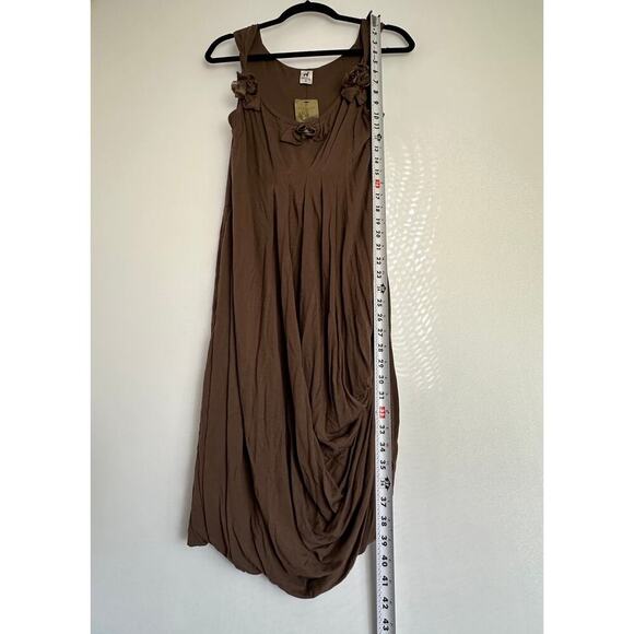 Peruvian Connection Elegant Brown Sleeveless Dress - Picture 9 of 9